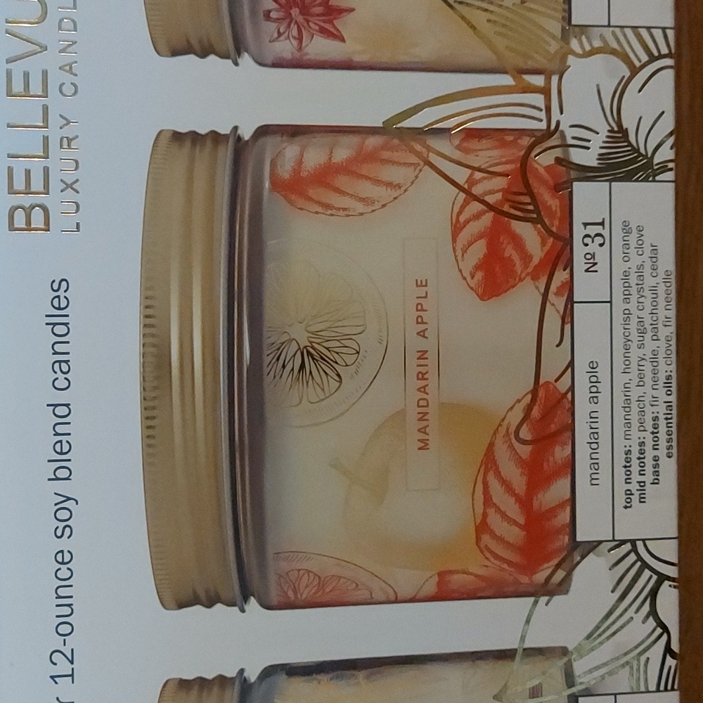 BELLEVUE Set of Four Candles - Picture 4 of 7